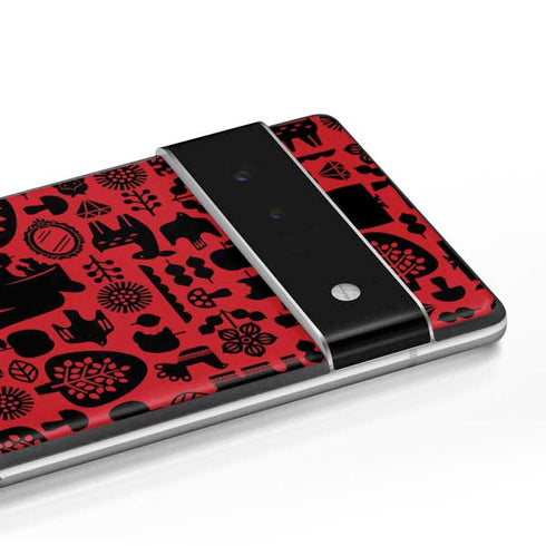 Disney Snow White Icon Pattern Google Pixel 6 Pro Skin